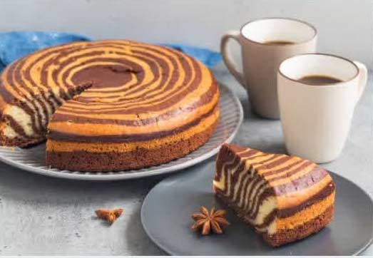 طرز تهیه ی کیک زبرا برای 6 نفر