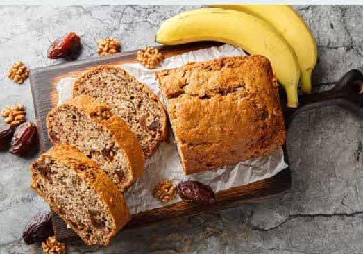 کیک موز و خرما مقوی و رژیمی