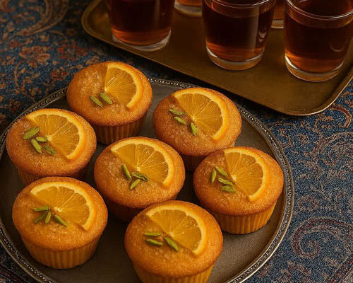 طرز تهیه مافین پرتقالی