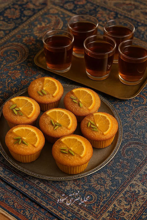 طرز تهیه مافین پرتقالی