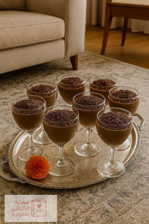 طرز تهیه موس شکلاتی خانگی با خامه