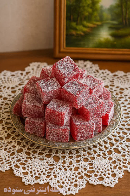 طرز تهیه لوکوم انار در خانه