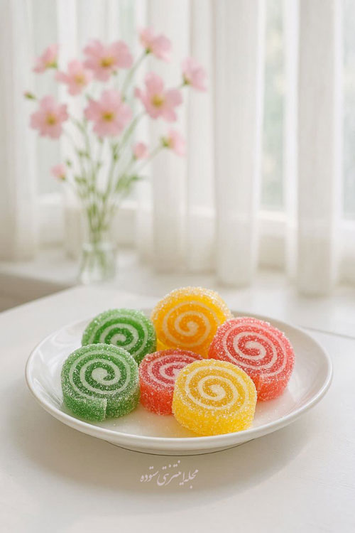 طرز تهیه ژله رولی ساده و خوشمزه در خانه