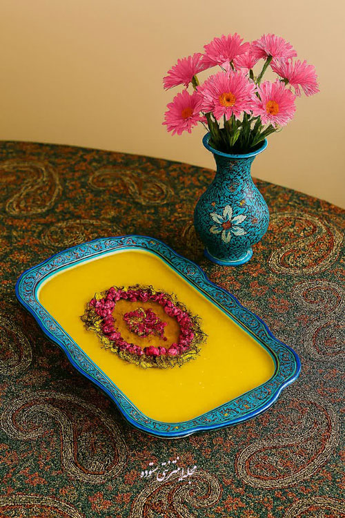 طرز تهیه دسر مشکوفی خوشمزه با شیر و نشاسته