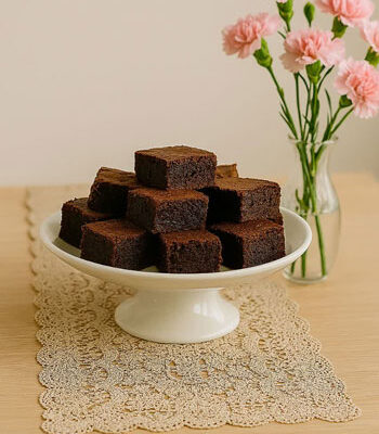 طرز تهیه براونی شکلاتی خانگی