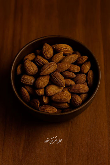 طرز بو دادن بادام درختی در منزل بدون روغن