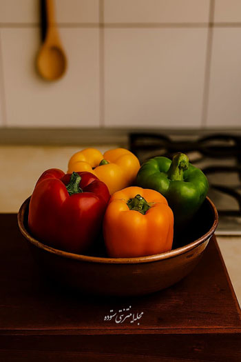 طرز تهیه رب فلفل دلمه‌ای خانگی خوش‌رنگ