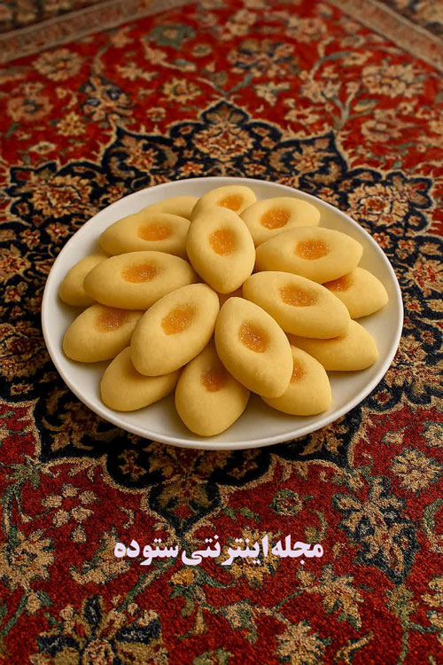 طرز تهیه شیرینی شستی خانگی نرم و ترد با مربا