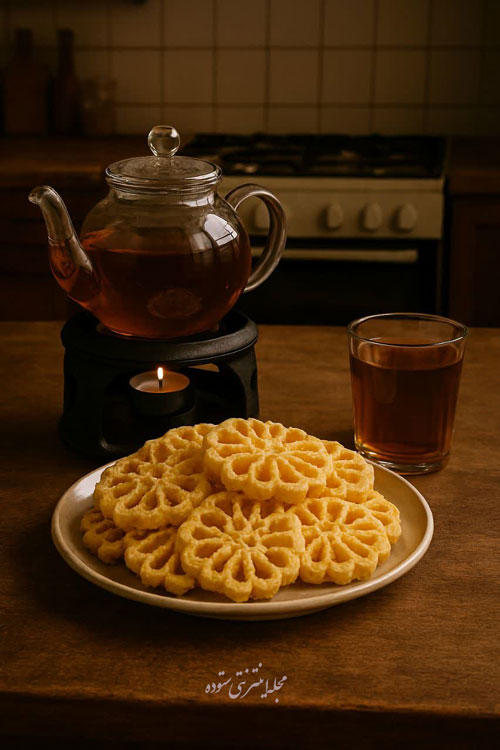 طرز تهیه شیرینی پنجره ای ترد و خوشمزه در خانه