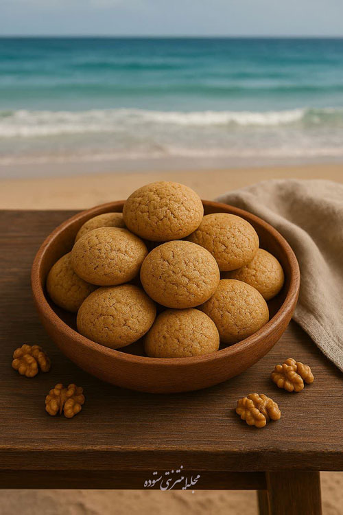 طرز تهیه شیرینی گردویی خانگی خوشمزه