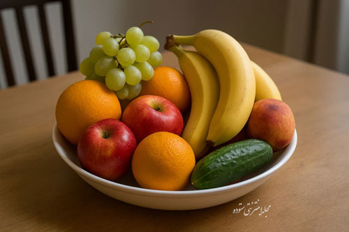 تغذیه سالم با میوه و پرهیز از هله هوله برای سلامت بدن
