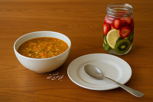 طرز تهیه سوپ جو با شیر و قارچ خانگی