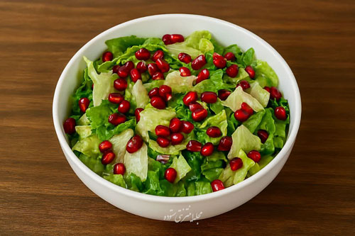 سالاد انار و کاهو