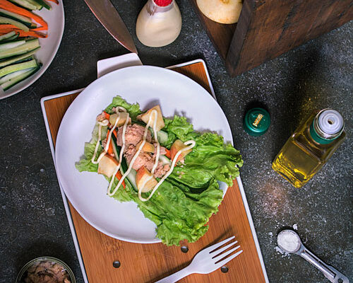 سالاد کاهو و هویج