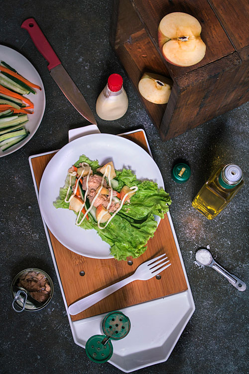 سالاد کاهو و هویج