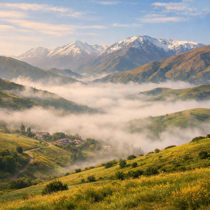 مه صبحگاهی سرعین